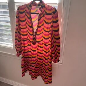 Chic Multicolor Long Sleeve Dress